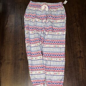 Old Navy Festive Pajama Pants - Red, Blue, White